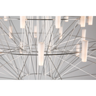 The chrome Coppélia Suspended from Moooi close up.