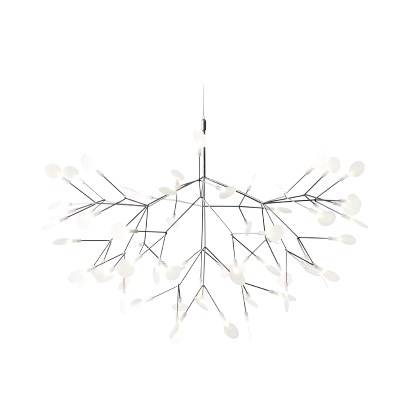 The large nickel Heracleum III Suspended from Moooi.