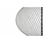 The black NR2 Floor Lamp from Moooi showing the quality of the lampshade.