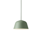 The mini Ambit Pendant Lamp from Muuto in dusty green.