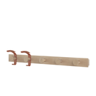 The Avail Coat Rack Oak/Copper Brown from Muuto.