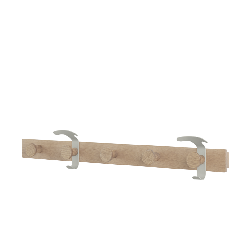 The Avail Coat Rack Oak/Grey from Muuto.