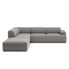 The left facing configuration Connect Soft Modular Sofa Corner from Muuto with Re-Wool 128 fabric upholstery.