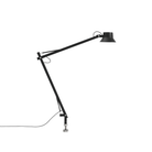The large black Dedicate Table Lamp from Muuto with the pin base.