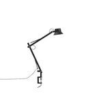 The medium black Dedicate Table Lamp from Muuto with the clamp base.