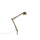 The medium brown green Dedicate Table Lamp from Muuto with the pin base.