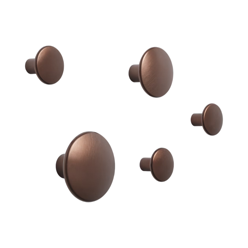 The Dots Metal Set of 5 Umber from Muuto.