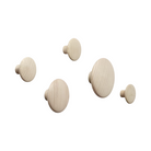 The Dots Wood Set of 5 Oak from Muuto. 
