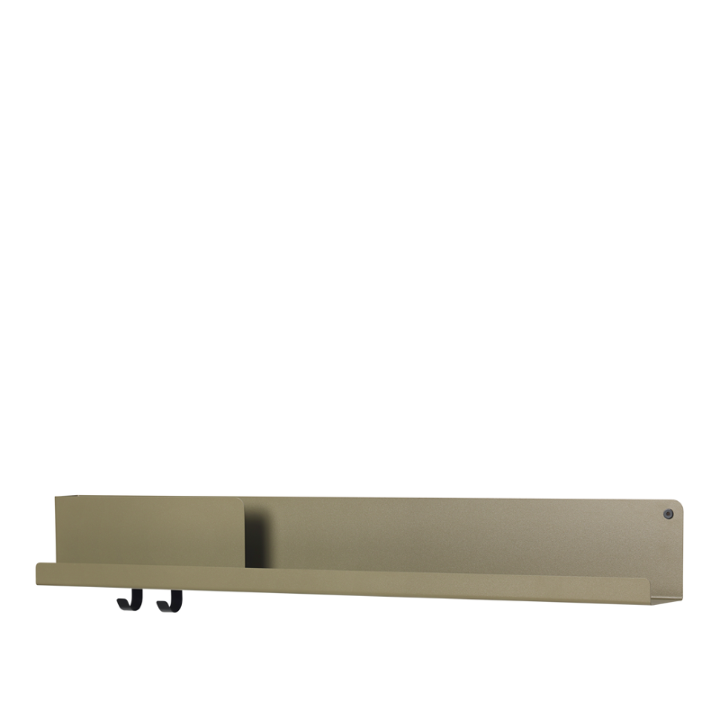 The Folded Shelves 37 Inch Olive from Muuto.