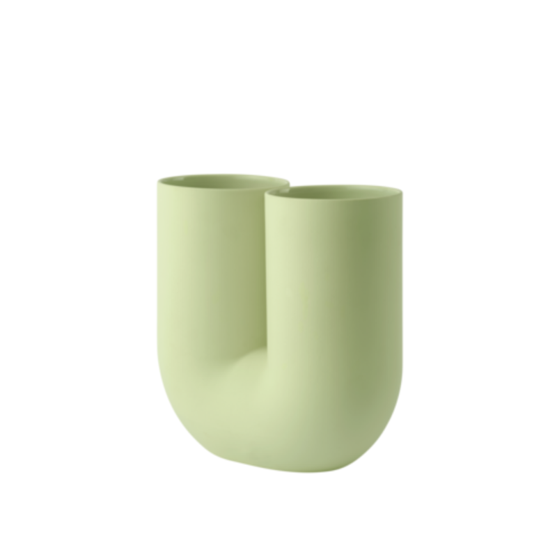 The Kink Vase Light Green from Muuto.