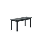 The small black Linear Steel Bench from Muuto.