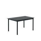 The black 55 inch Linear Steel Table from Muuto.