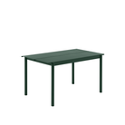 The dark green 55 inch Linear Steel Table from Muuto.