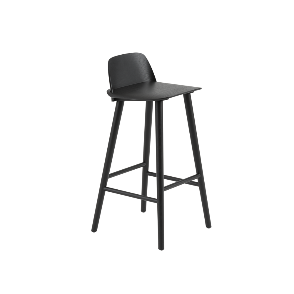 The black Nerd Bar Stool from Muuto.