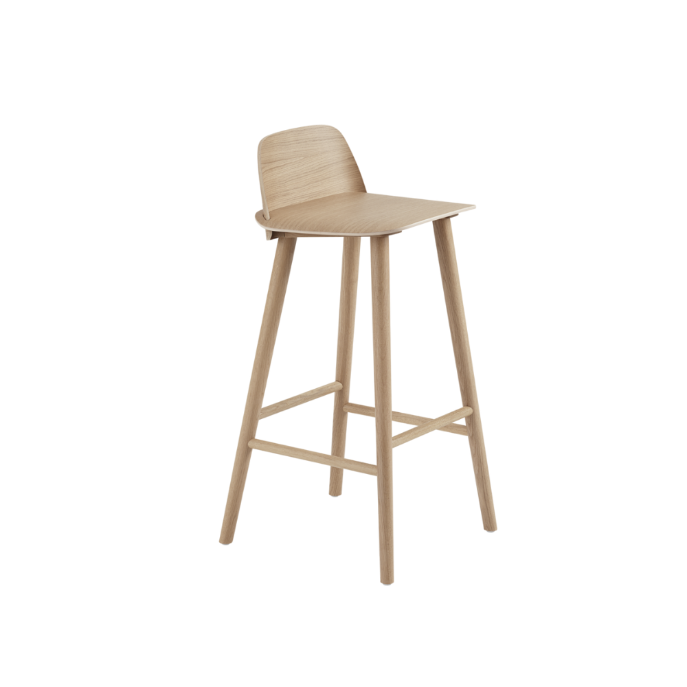 The oak Nerd Bar Stool from Muuto.
