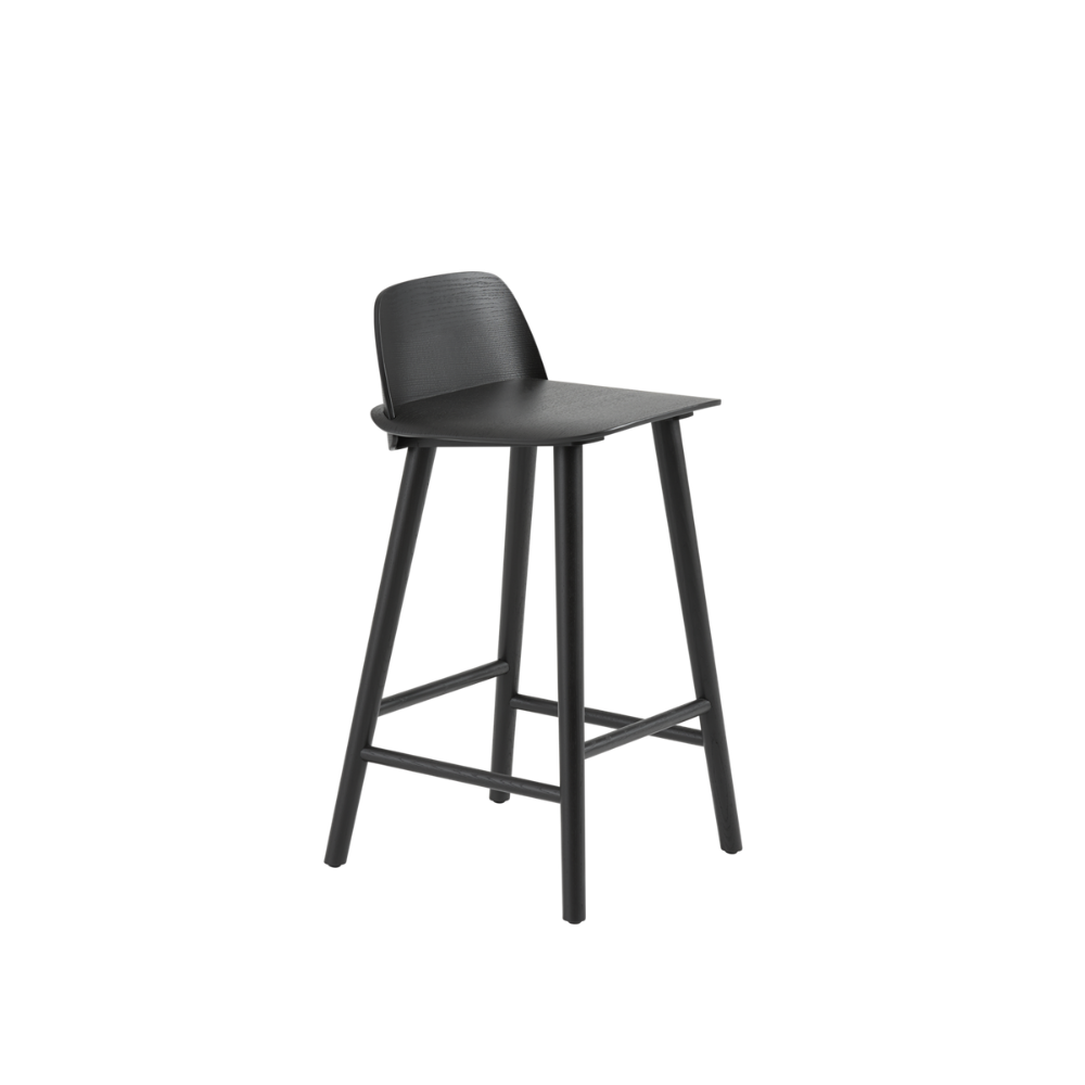 The black Nerd Counter Stool from Muuto.
