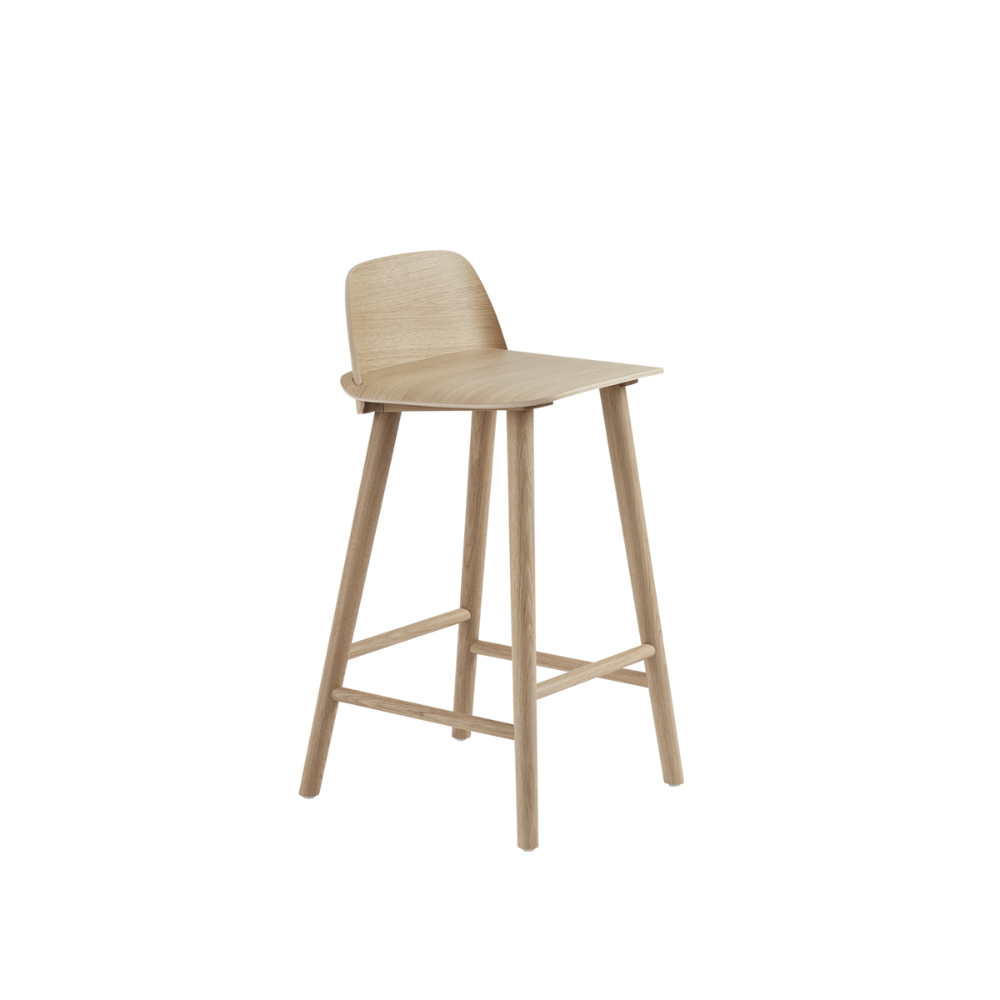 The oak Nerd Counter Stool from Muuto.