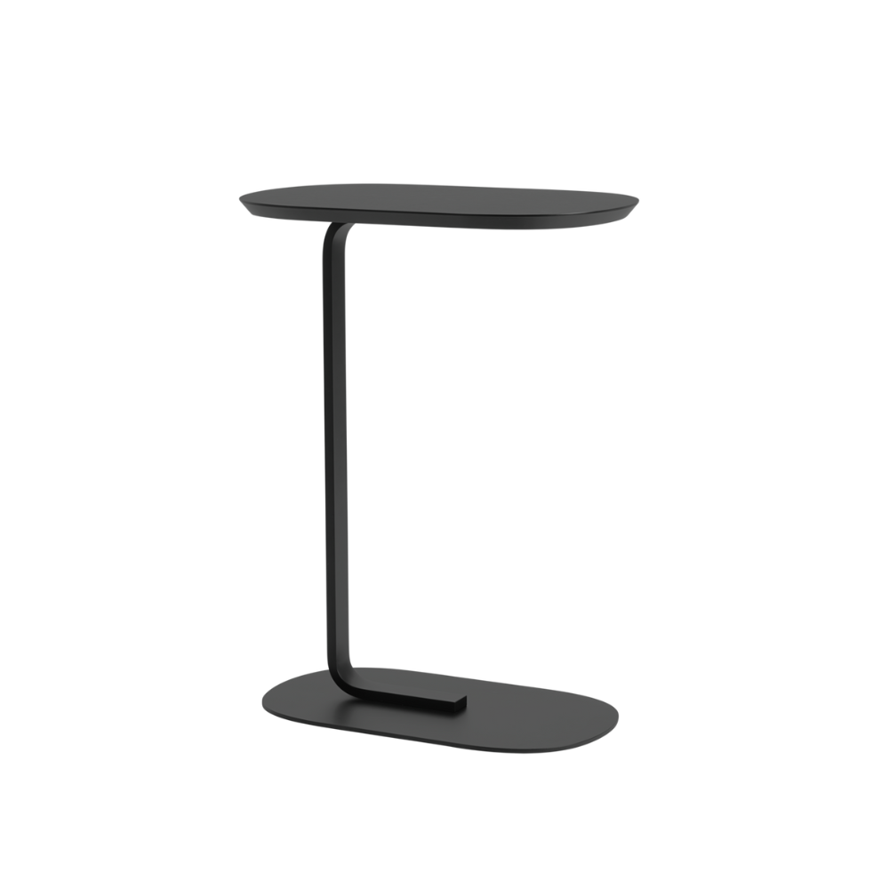 The 29 inch black Relate Side Table from Muuto.