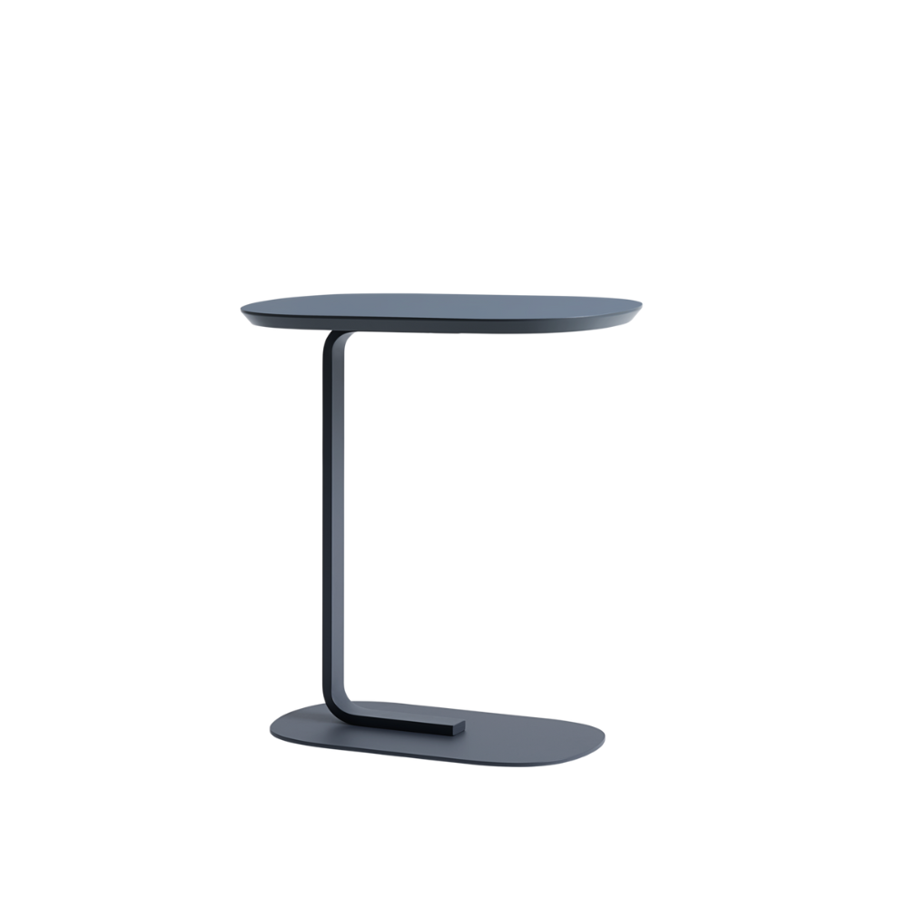 The 23 inch blue gray Relate Side Table from Muuto.