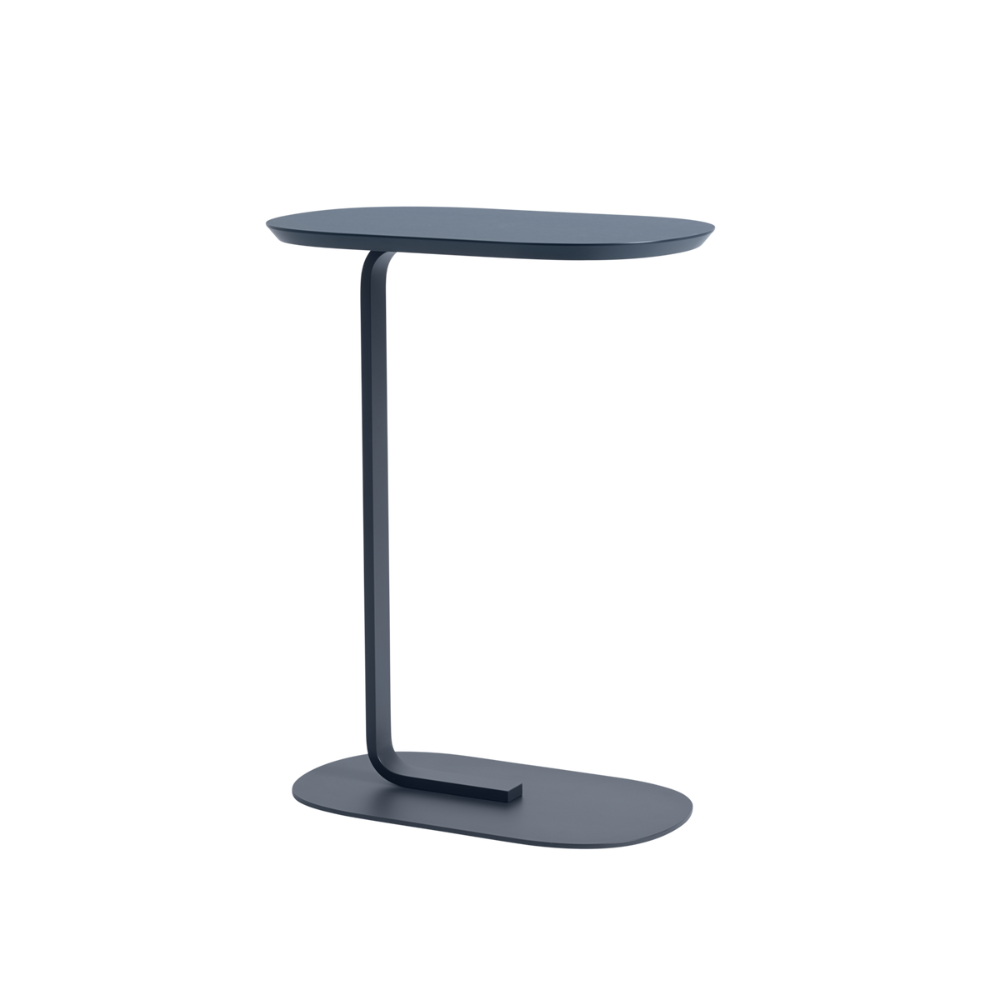 The 29 inch blue gray Relate Side Table from Muuto.
