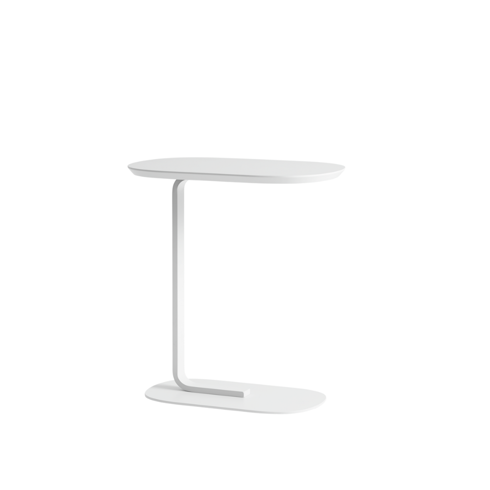 The 23 inch off-white Relate Side Table from Muuto.