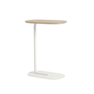 The 29 inch solid oak and off-white Relate Side Table from Muuto.