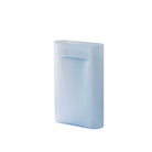 The Ridge Vase Large Light Blue Frosted Glass from Muuto.
