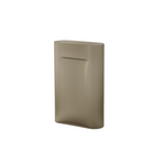 The Ridge Vase Large Taupe Frosted Glass from Muuto.