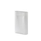 The Ridge Vase Large White Frosted Glass from Muuto.