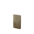 The Ridge Vase Medium Taupe Frosted Glass from Muuto.