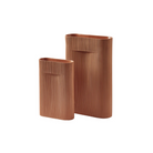 The Ridge Vase from Muuto in terracotta size options.