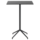 The 41 inch Still Cafe Table from Muuto with the black nanolaminate table top and black frame.