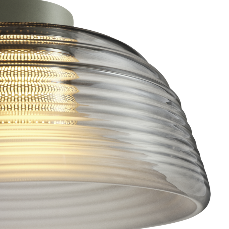 The Two Layer Pendant Lamp from Muuto with a close-up.