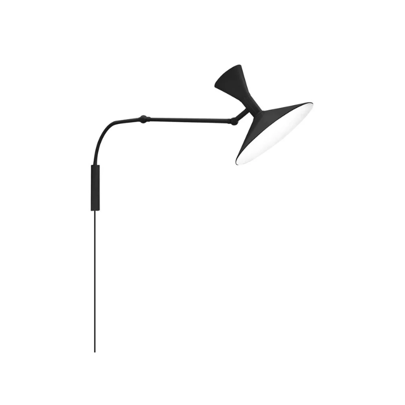 The Lampe de Marseille Mini Wall Sconce from Nemo in black.