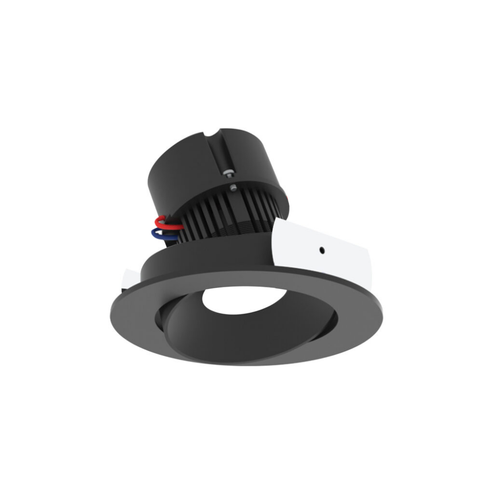 4" Pearl 120V LED Round Adjustable Cone Retrofit NPR-4RC in black.