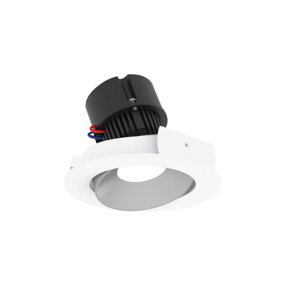 4" Pearl 120V LED Round Adjustable Cone Retrofit NPR-4RC in Matte Powder White.