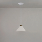 The small antique brass Cobb Pendant from Original BTC turned off.