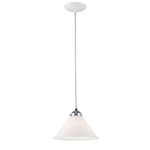 The small chrome Cobb Pendant from Original BTC in a studio.