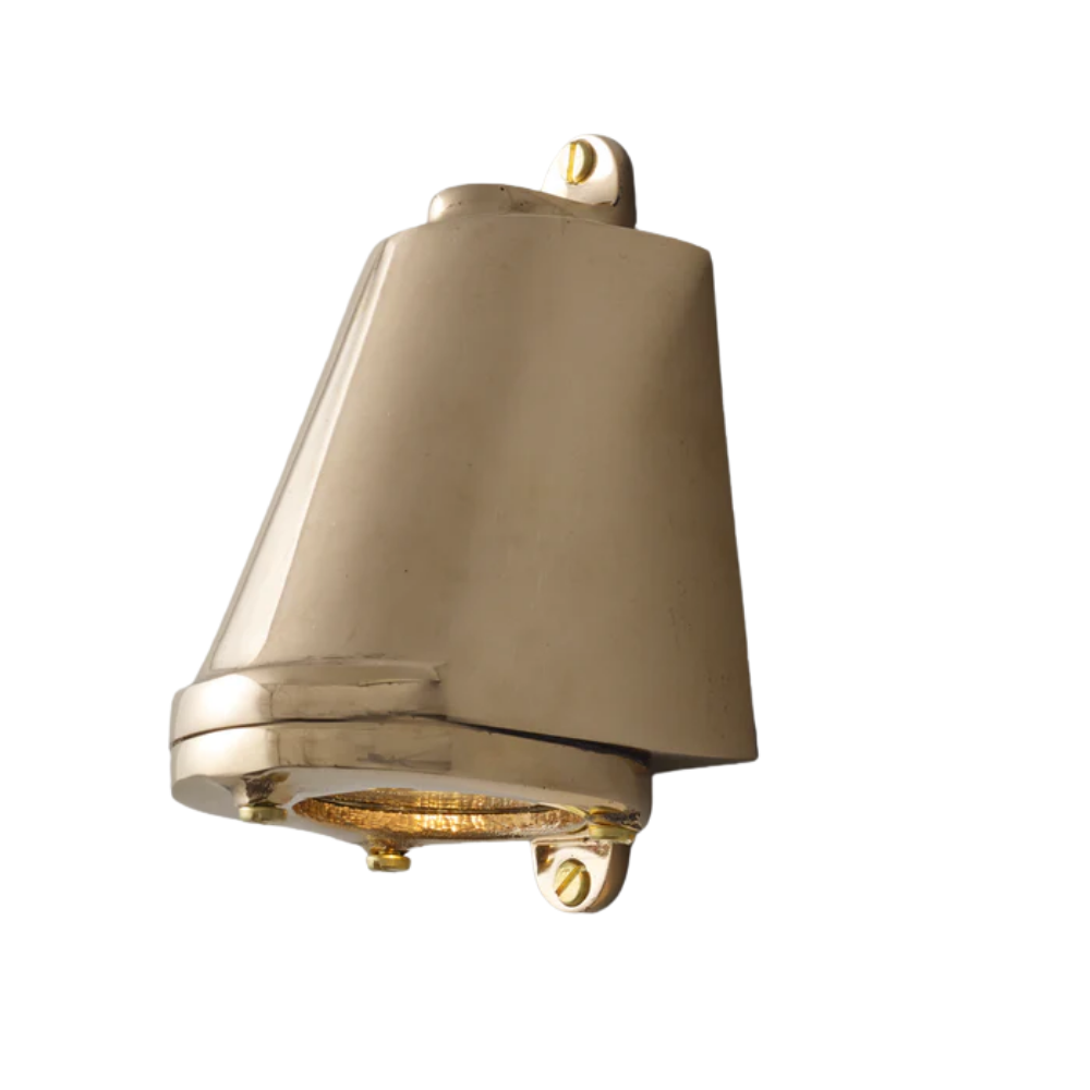 The polished bronze Mast Light Wall Sconce from Original BTC.