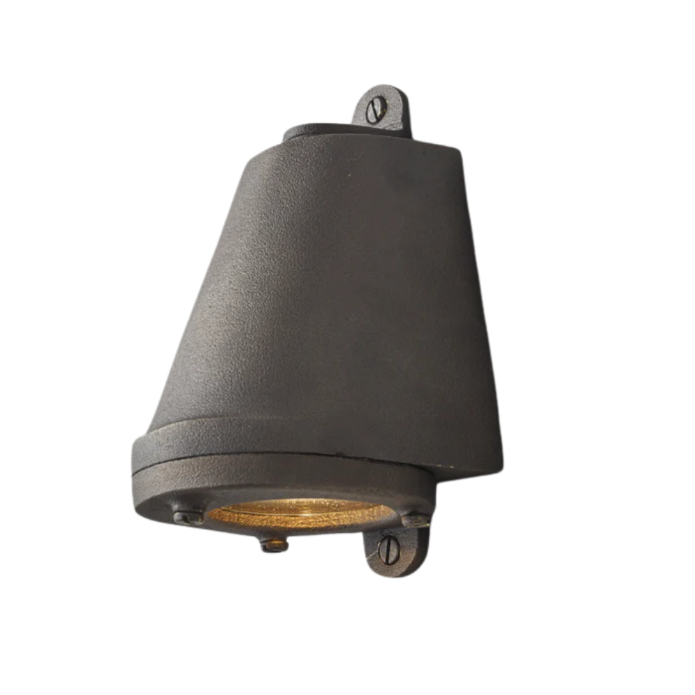 The sandblasted weathered bronze Mast Light Wall Sconce from Original BTC.
