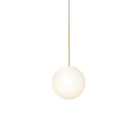 The 10 inch Bola Sphere from Pablo Designs in brass.