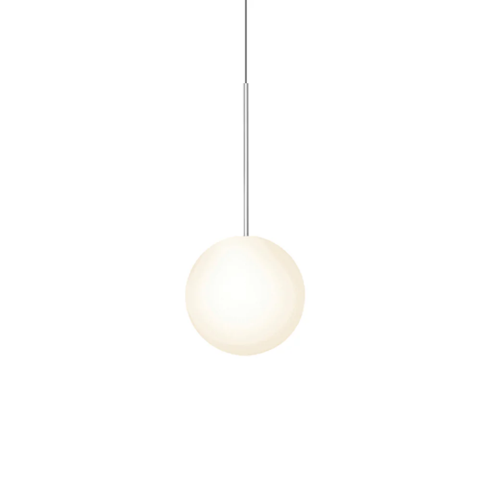 The 10 inch Bola Sphere from Pablo Designs in chrome.
