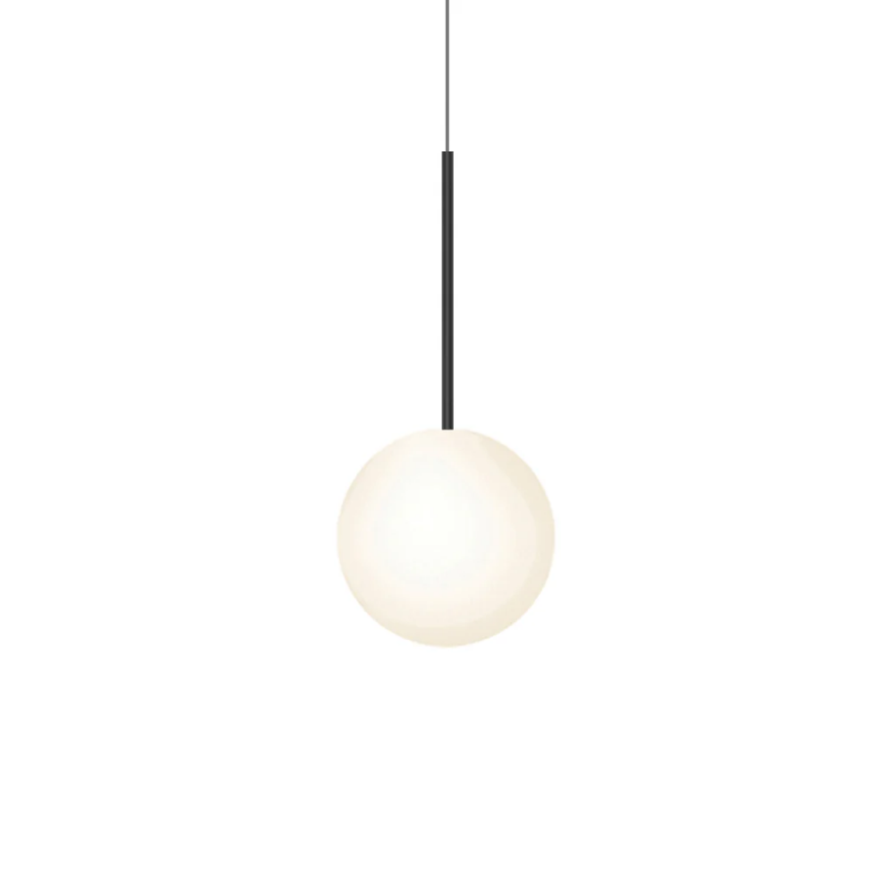 The 10 inch Bola Sphere from Pablo Designs in matte black.