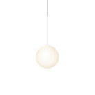 The 10 inch Bola Sphere from Pablo Designs in matte white.