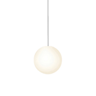 The 12 inch Bola Sphere from Pablo Designs in chrome.