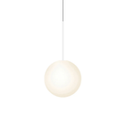 The 12 inch Bola Sphere from Pablo Designs in matte white.