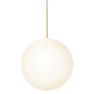 The 24 inch Bola Sphere from Pablo Designs in brass.