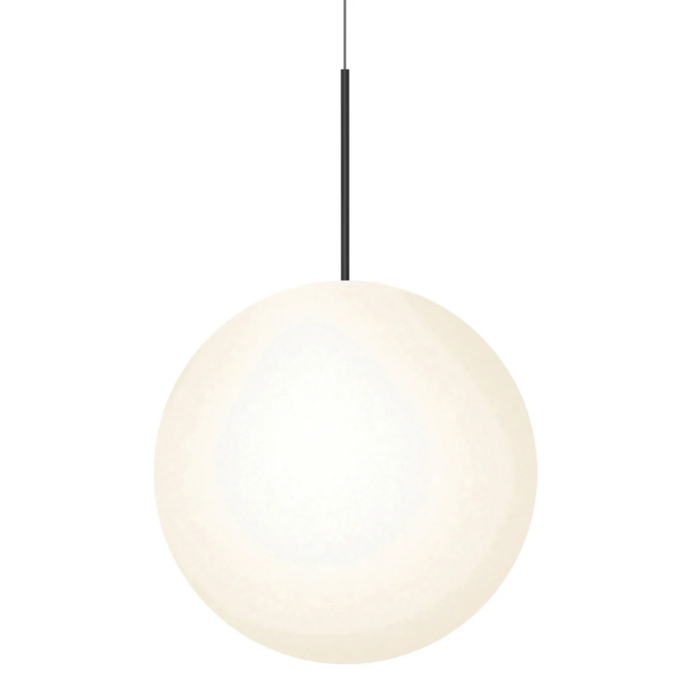 The 24 inch Bola Sphere from Pablo Designs in matte black.