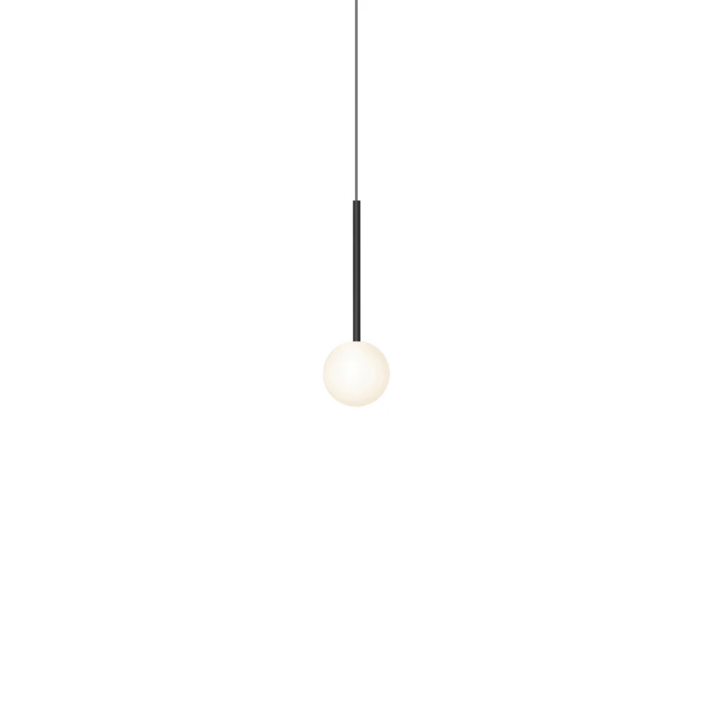 The 4 inch Bola Sphere from Pablo Designs in matte black.