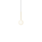 The 5 inch Bola Sphere from Pablo Designs in brass.